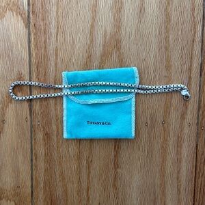 Tiffany sterling box chain necklace